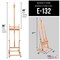 Medium Wooden Studio H Frame Easel with Storage Tray - Adjustable to 96" High, Holds Canvas up to 48" - Beechwood Artist Easel for Painting, Art Display Stand, Portraits